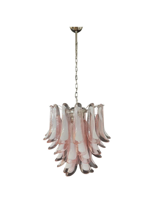 Murano chandelier Mazzega Ø58 - 41 glass in amber color