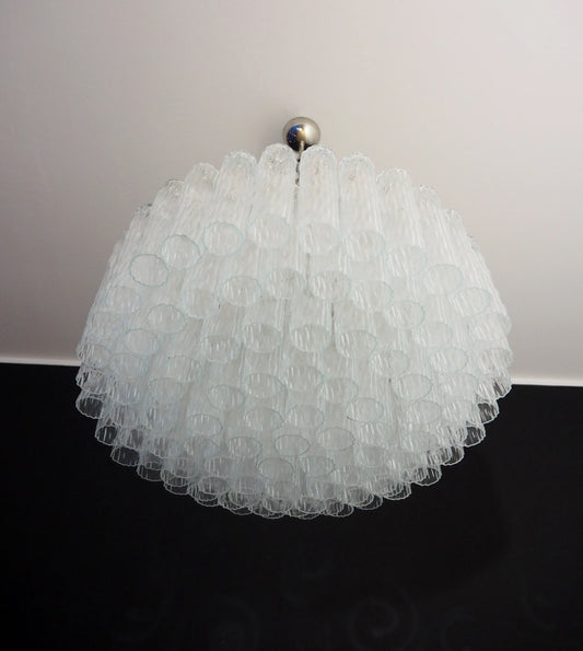 Murano chandelier Tubular Cebbo Ø82 - 101 clear glass