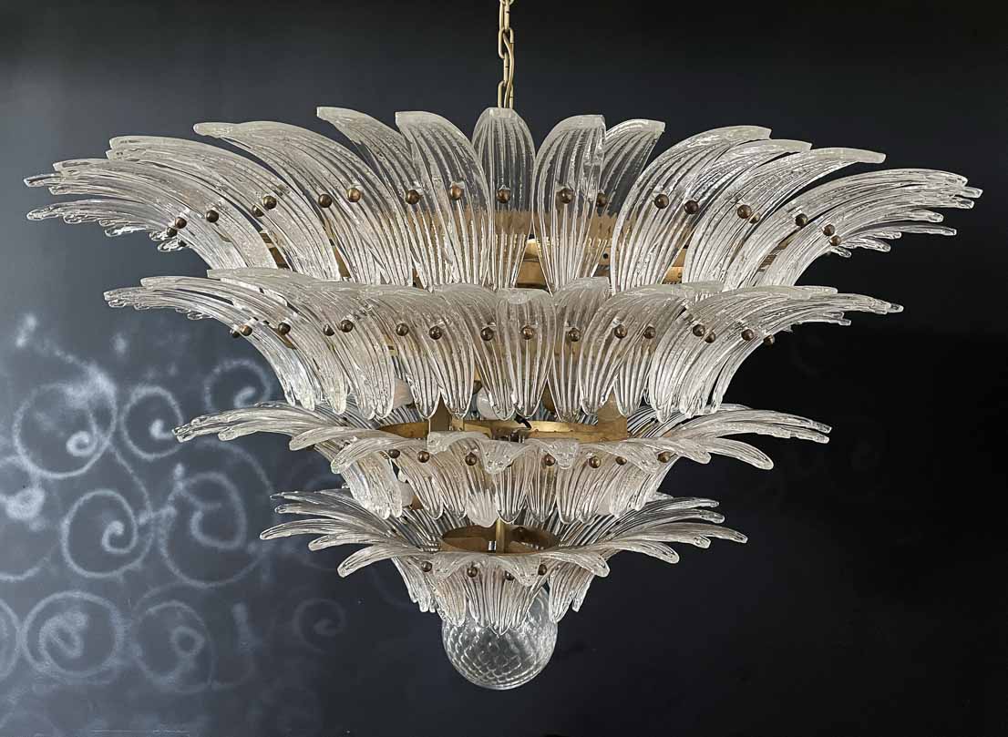 Murano chandelier Gatsby Ø115 - 163 glass