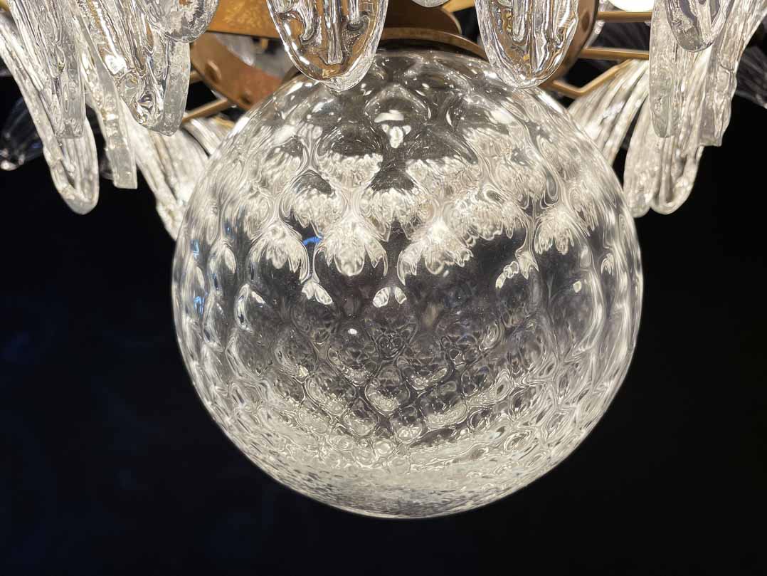 Murano chandelier Gatsby Ø115 - 163 glass