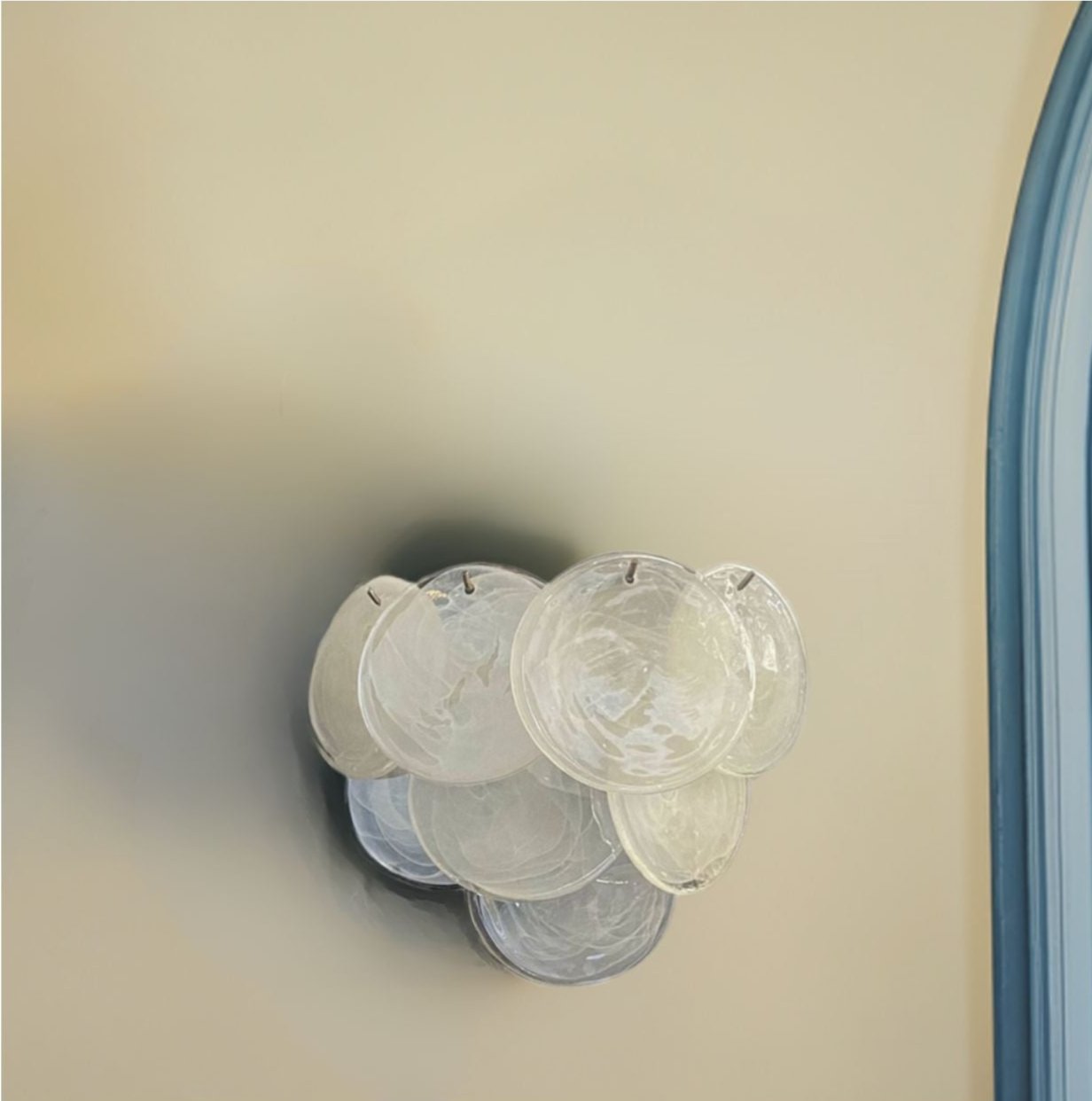 Murano wall lamp Iris White