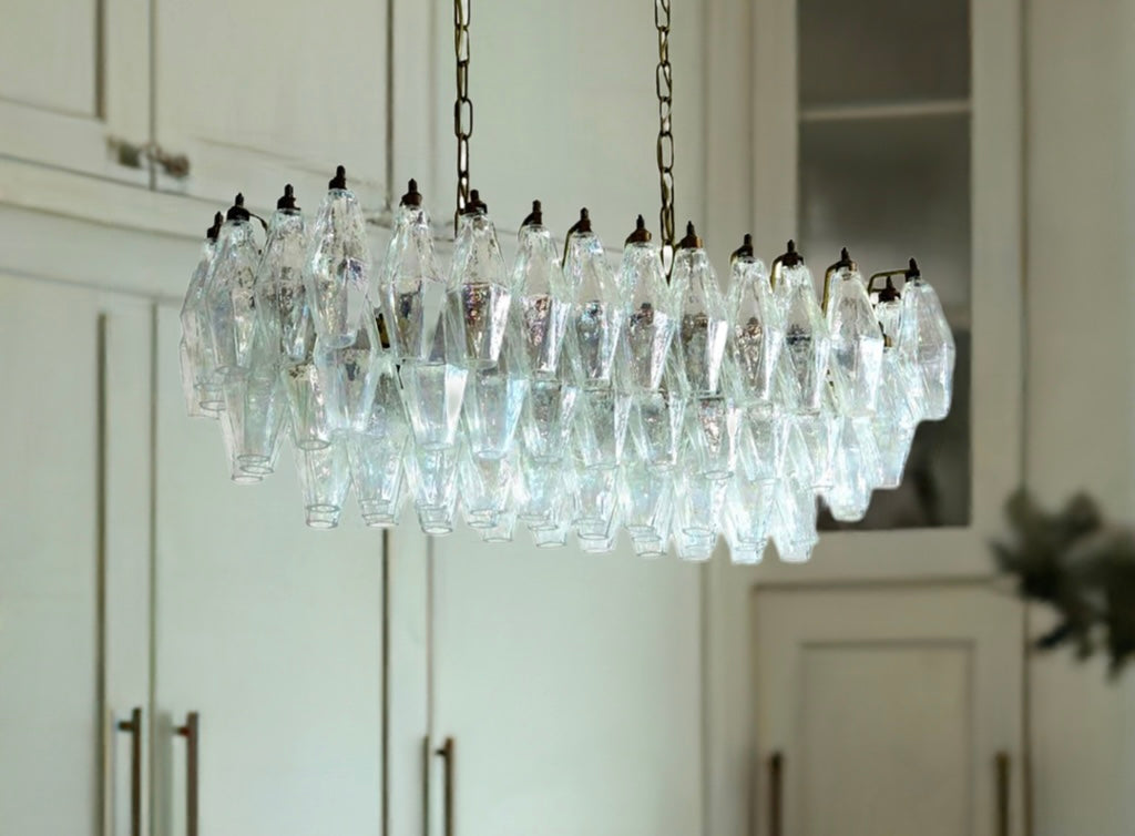 Murano chandelier Poliedri Ø75 - 84 glass