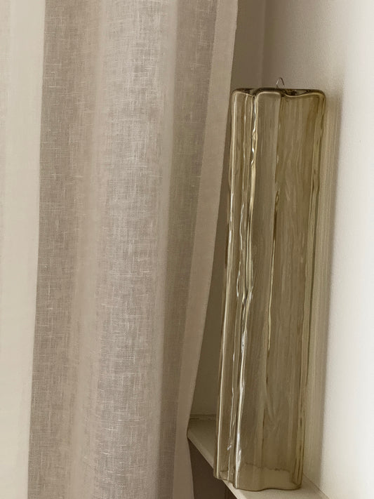 Murano ceiling chandelier Tubular Ø45 - 30 glasses Honey