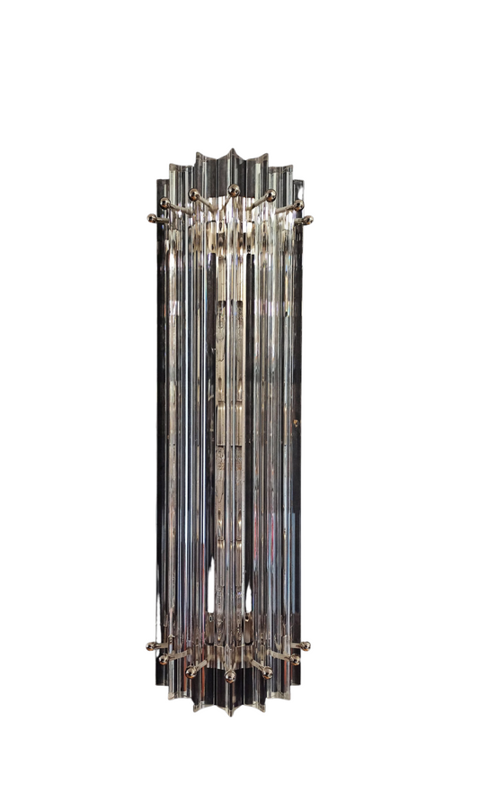 Murano Column Clear Wall Light