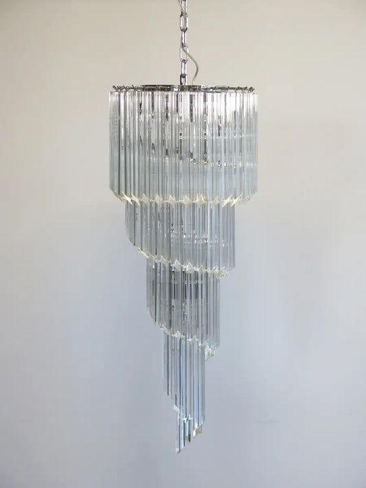 Murano chandelier Quadriedri Spiral Ø40 - 86 glass