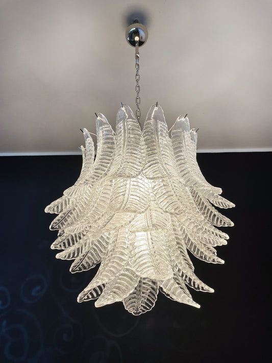 Murano chandelier Foglia Feather Ø68 - 41 glass