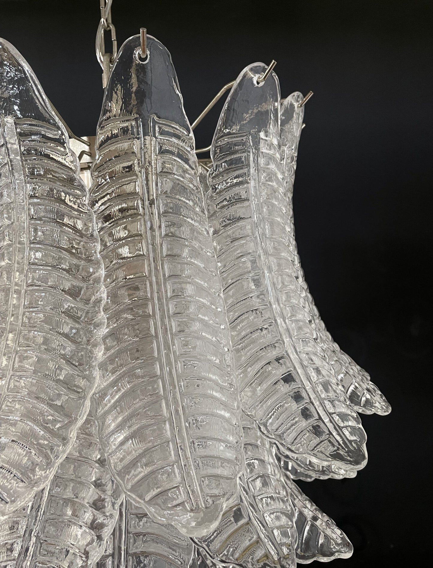 Murano chandelier Foglia Feather Ø68 - 41 glass