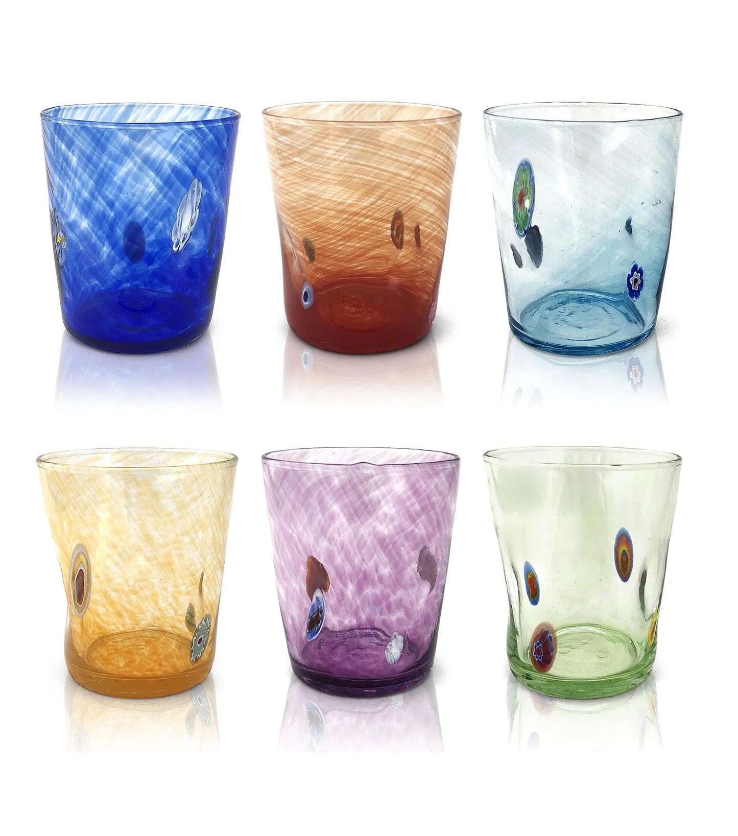Liberty Murano drinking glasses mixed (6 pieces)