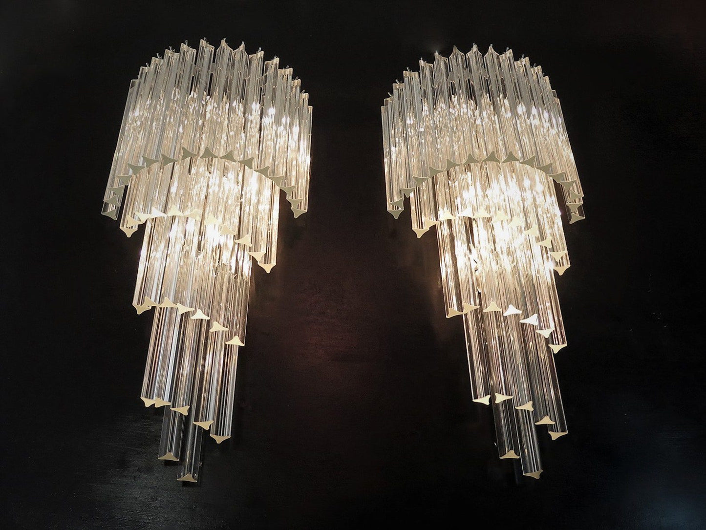 Murano wall lamp Grande Prisma Spiral