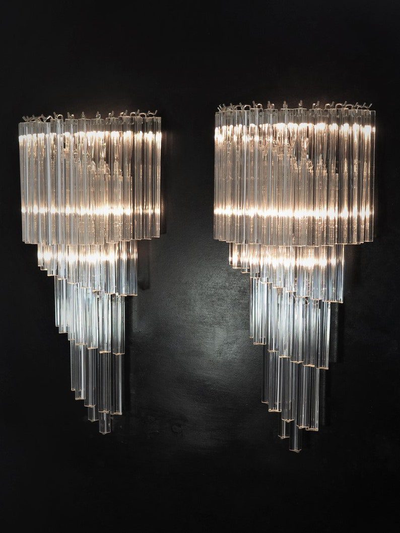 Murano wall lamp Grande Prisma Spiral