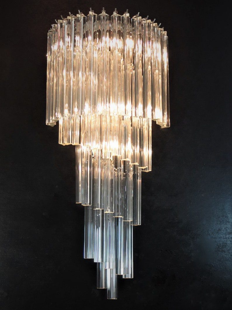 Murano wall lamp Grande Prisma Spiral