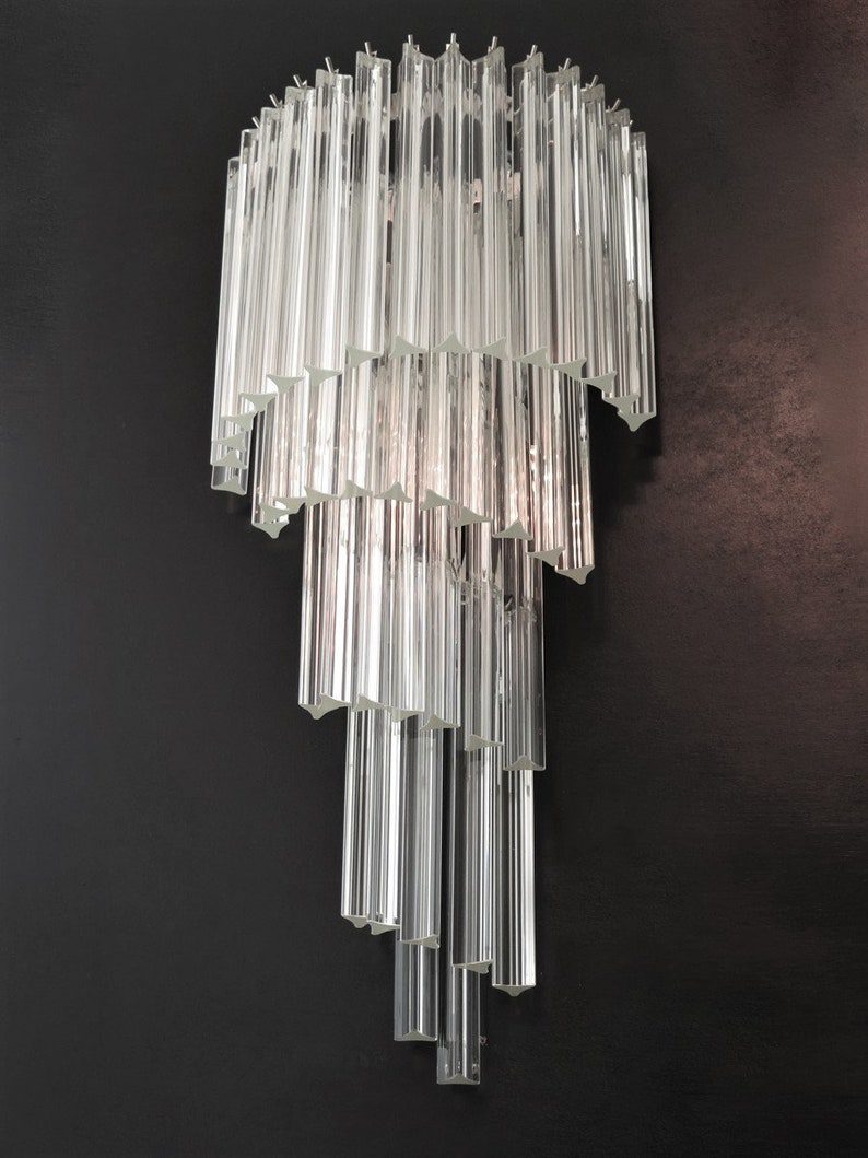 Murano wall lamp Grande Prisma Spiral