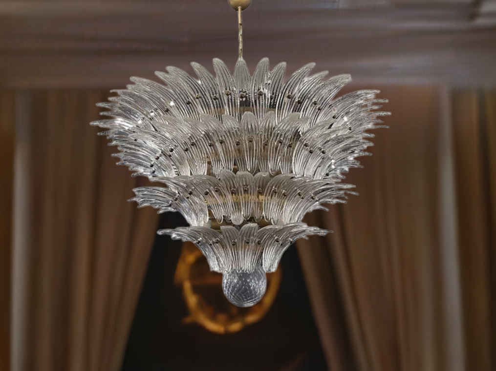 Murano chandelier Gatsby Ø115 - 163 glass