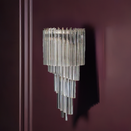Murano Grande Prisma Spiral Wall Light
