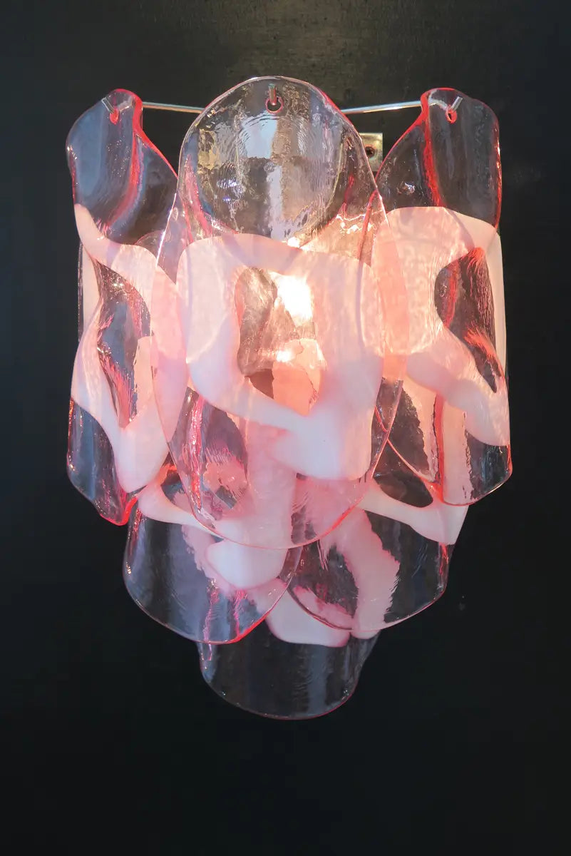 Murano wall lamp Dolci Rosa