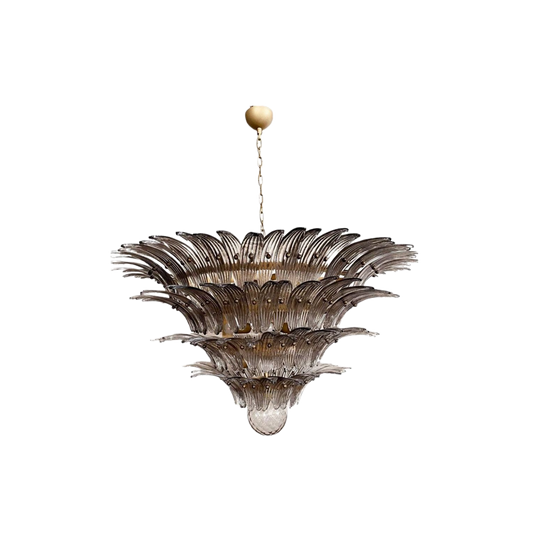 Murano ceiling chandelier Gatsby Ø115 - 163 smoke colored glass