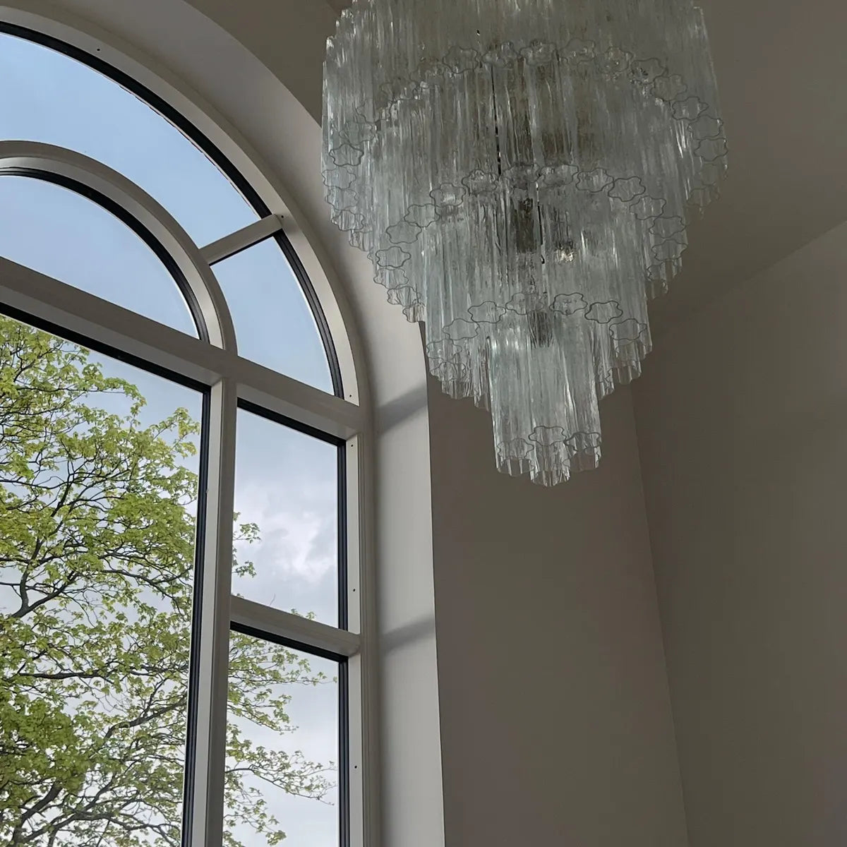 Murano chandelier Tubular Ø85 - 78 glass