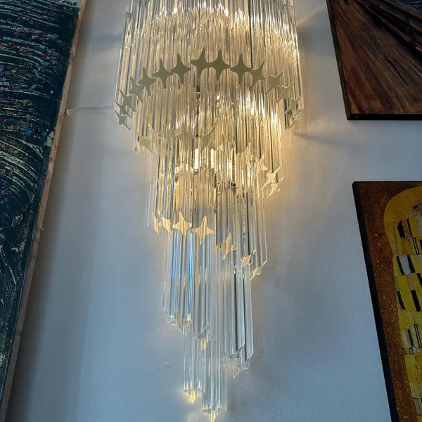Murano wall lamp Grande Prisma Spiral