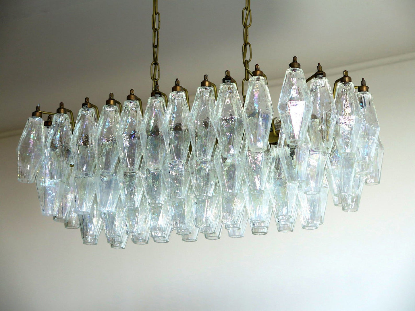 Murano chandelier Poliedri Ø75 - 84 glass