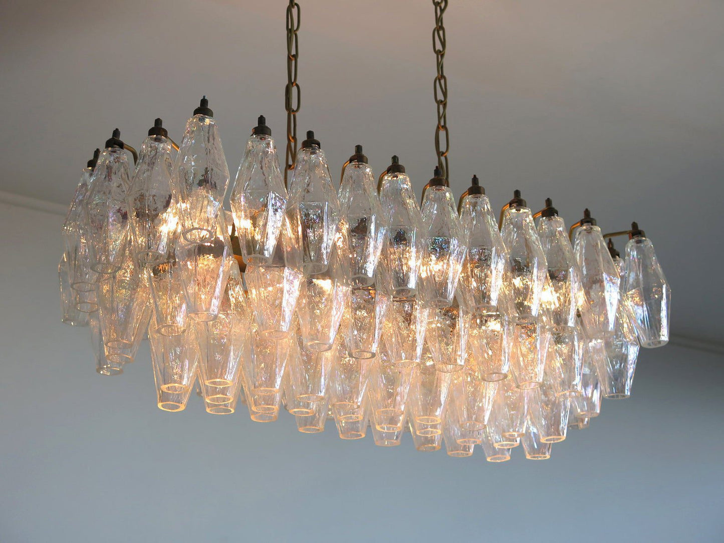 Murano chandelier Poliedri Ø75 - 84 glass