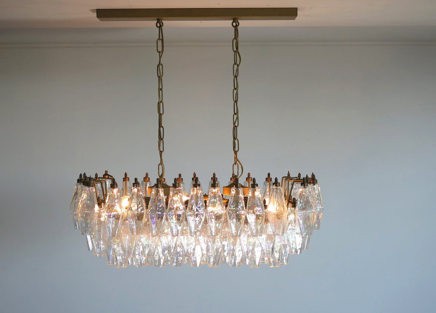 Murano chandelier Poliedri Ø75 - 84 glass