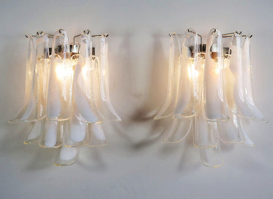 Murano wall lamp Calli Amber