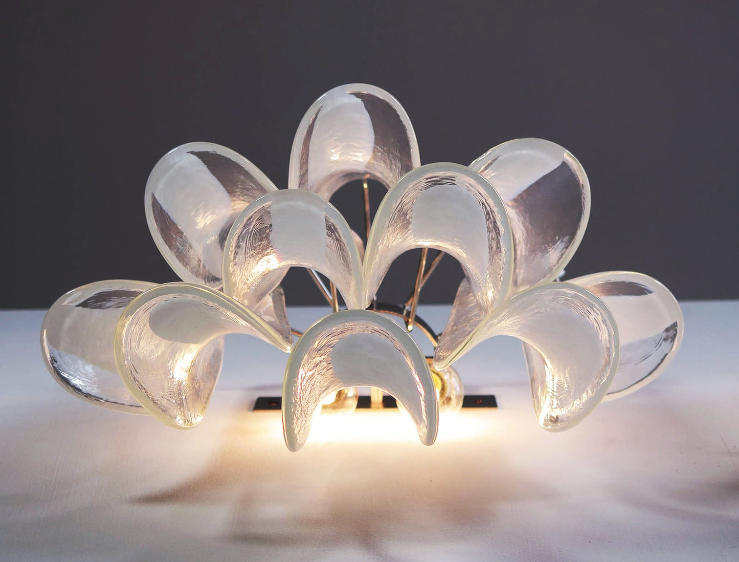 Murano wall lamp Calli Amber