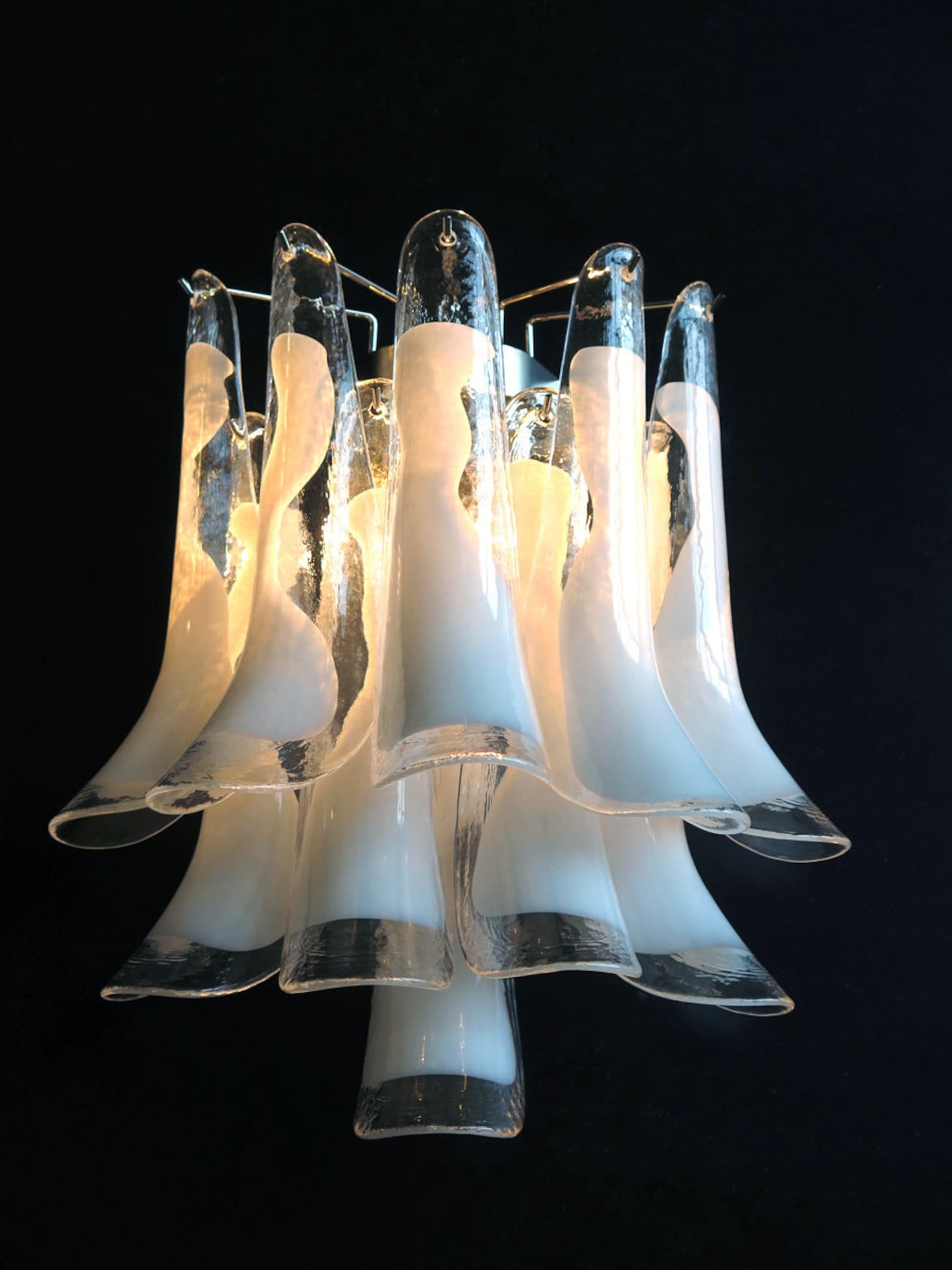 Murano wall lamp Calli Amber
