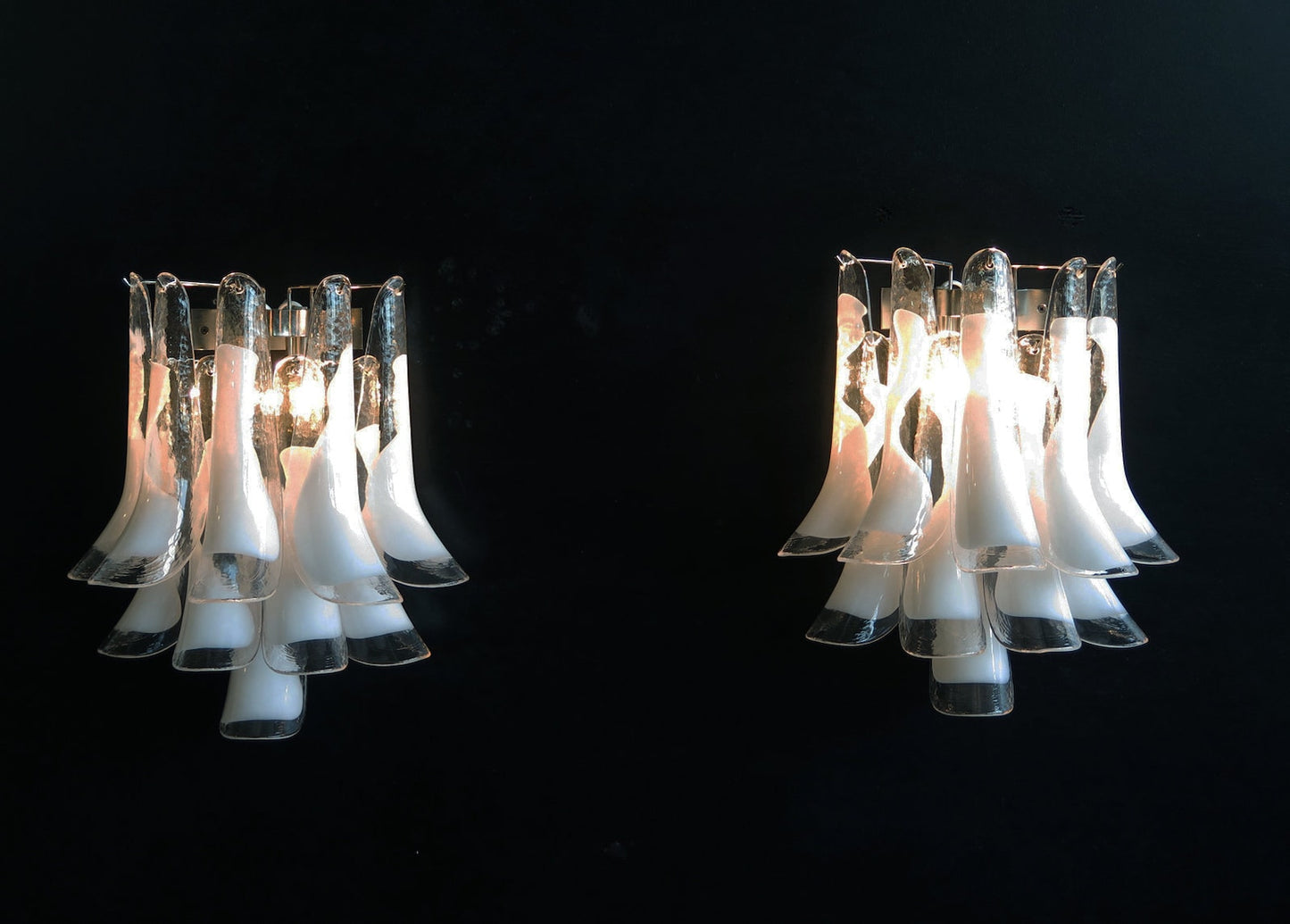 Murano wall lamp Calli Amber