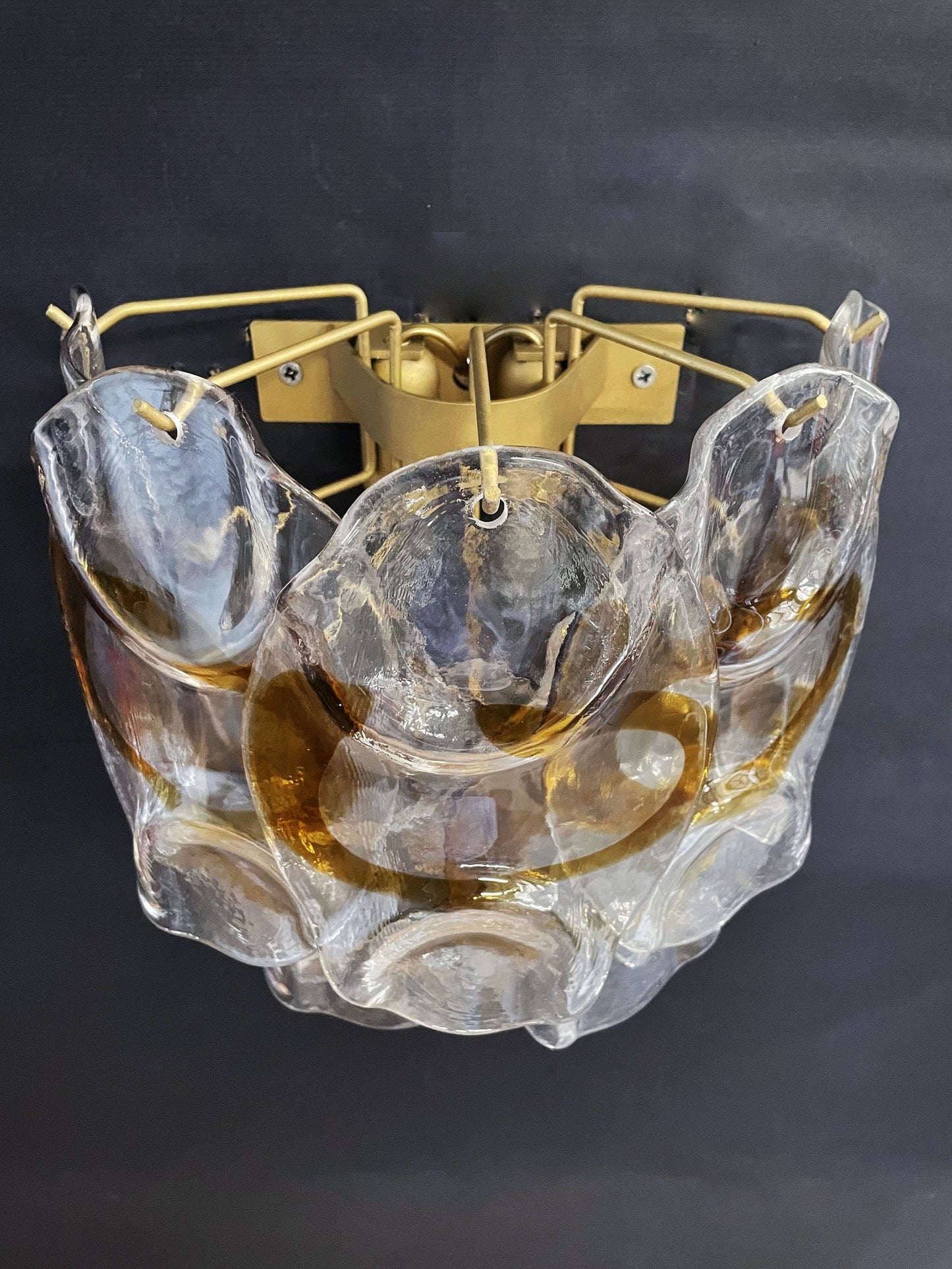 Murano wall lamp Mazzega Speciale