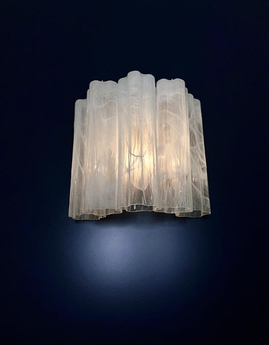 Vägglampa Tubular Milky Swirl