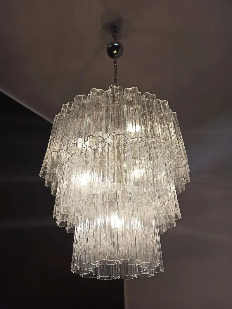Murano chandelier Tubular Ø60 - 52 glass