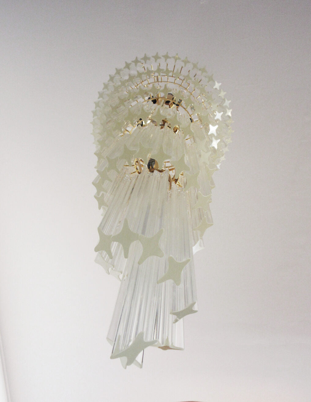 Murano chandelier Quadriedri Spiral Ø55 - 166 glass