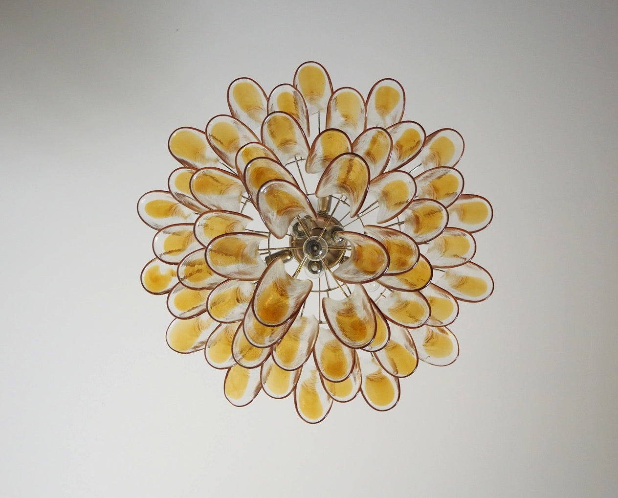 Murano chandelier Mazzega Ø70 - 53 Sand
