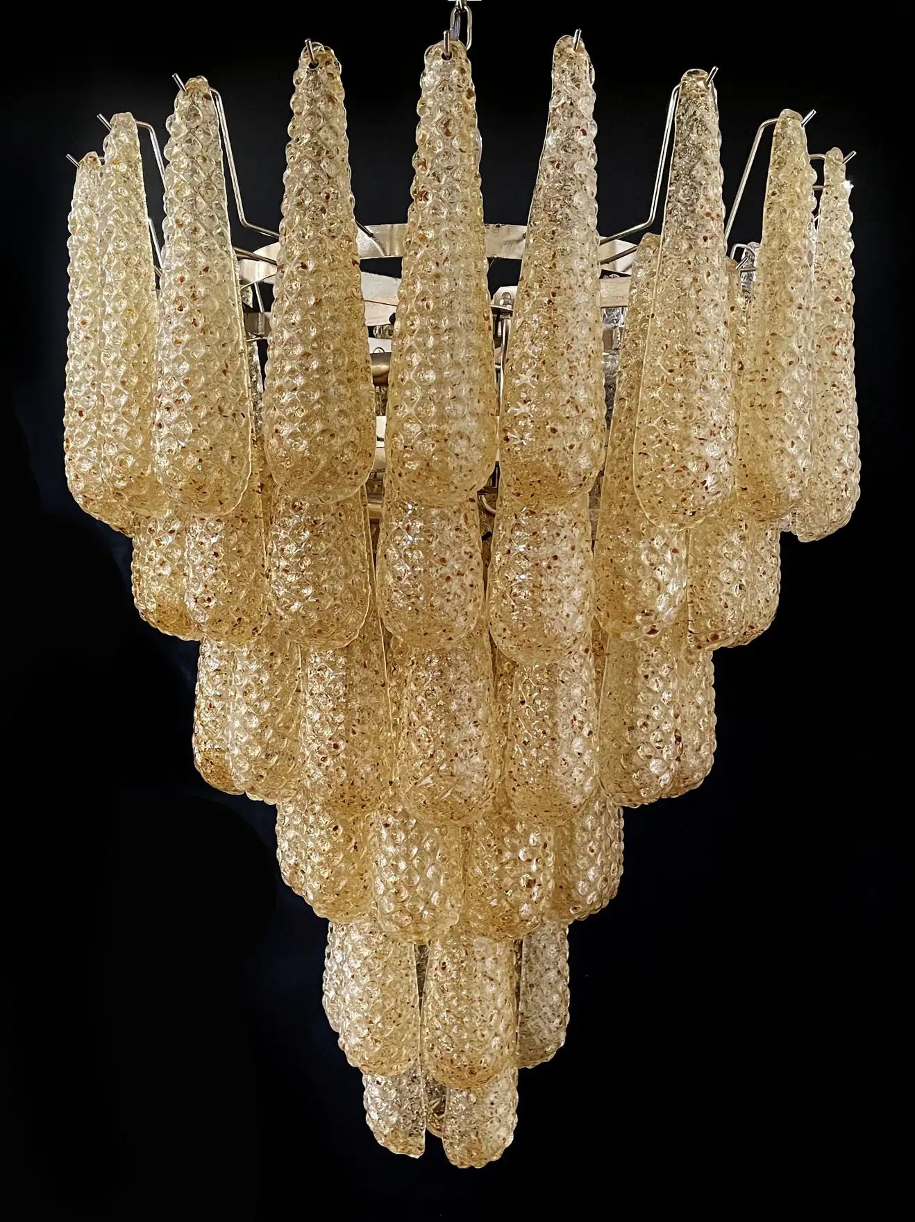 Murano chandelier Campelli Ø75 - 75 amber glass