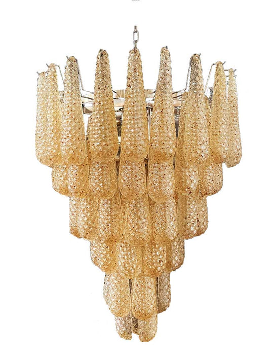 Murano chandelier Campelli Ø75 - 75 amber glass
