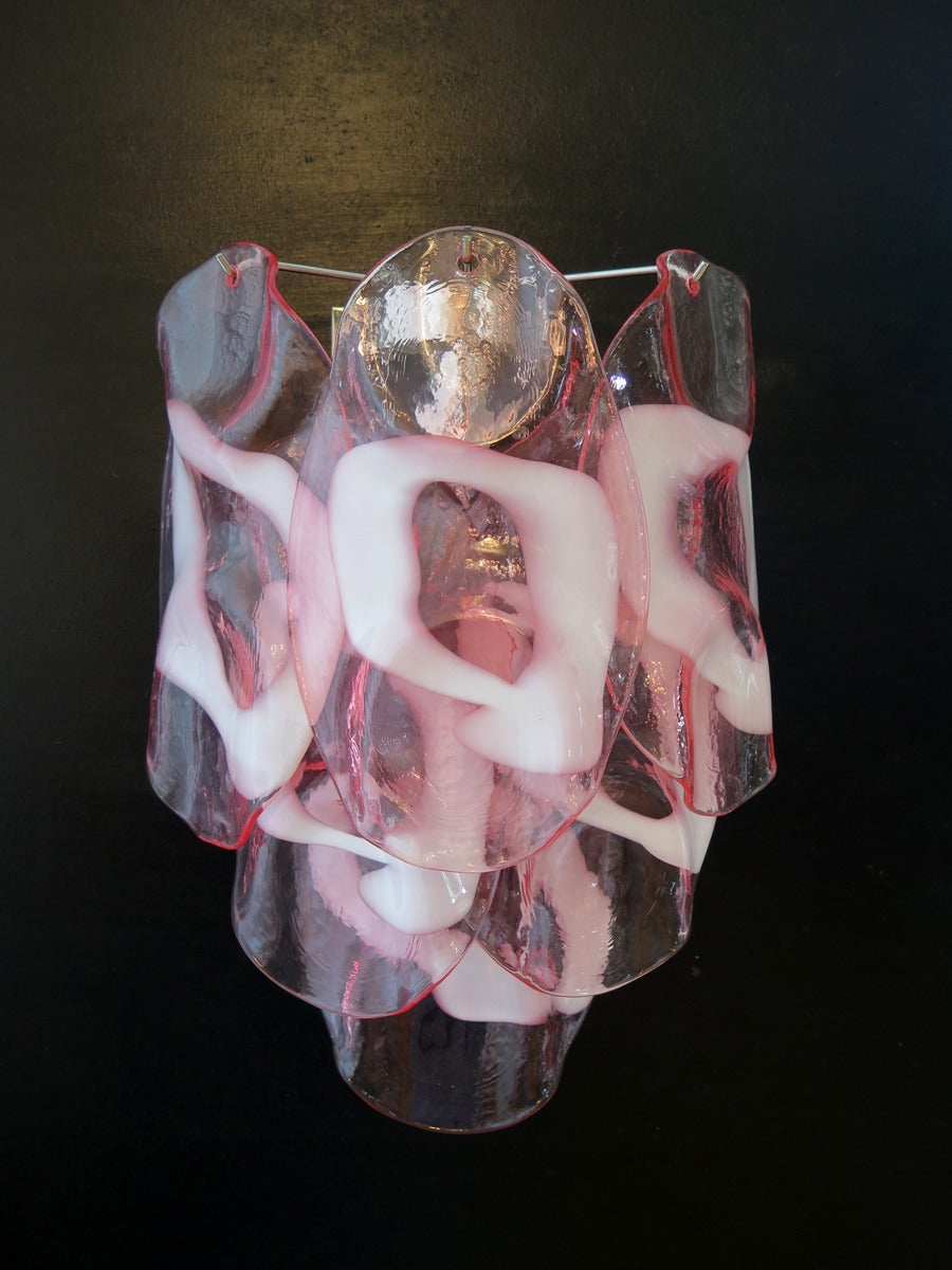 Murano wall lamp Dolci Rosa