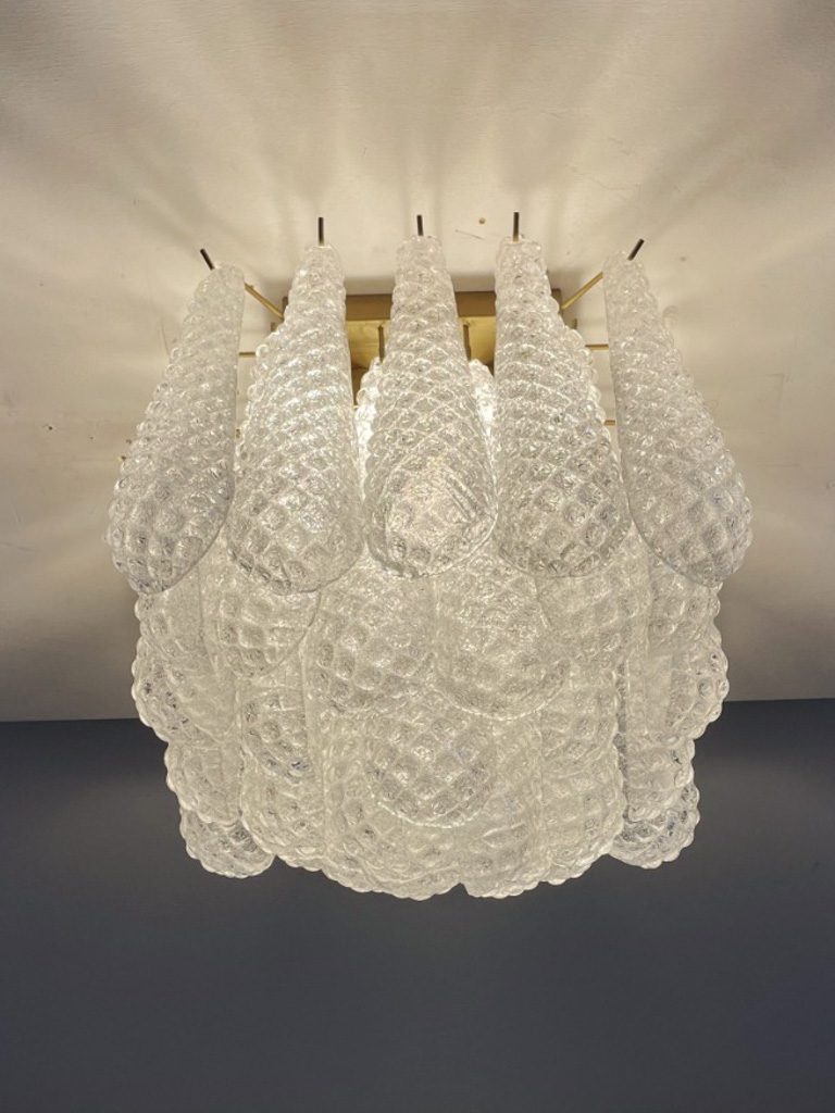 Murano plafond Campelli brass Ø35 - 32 glass