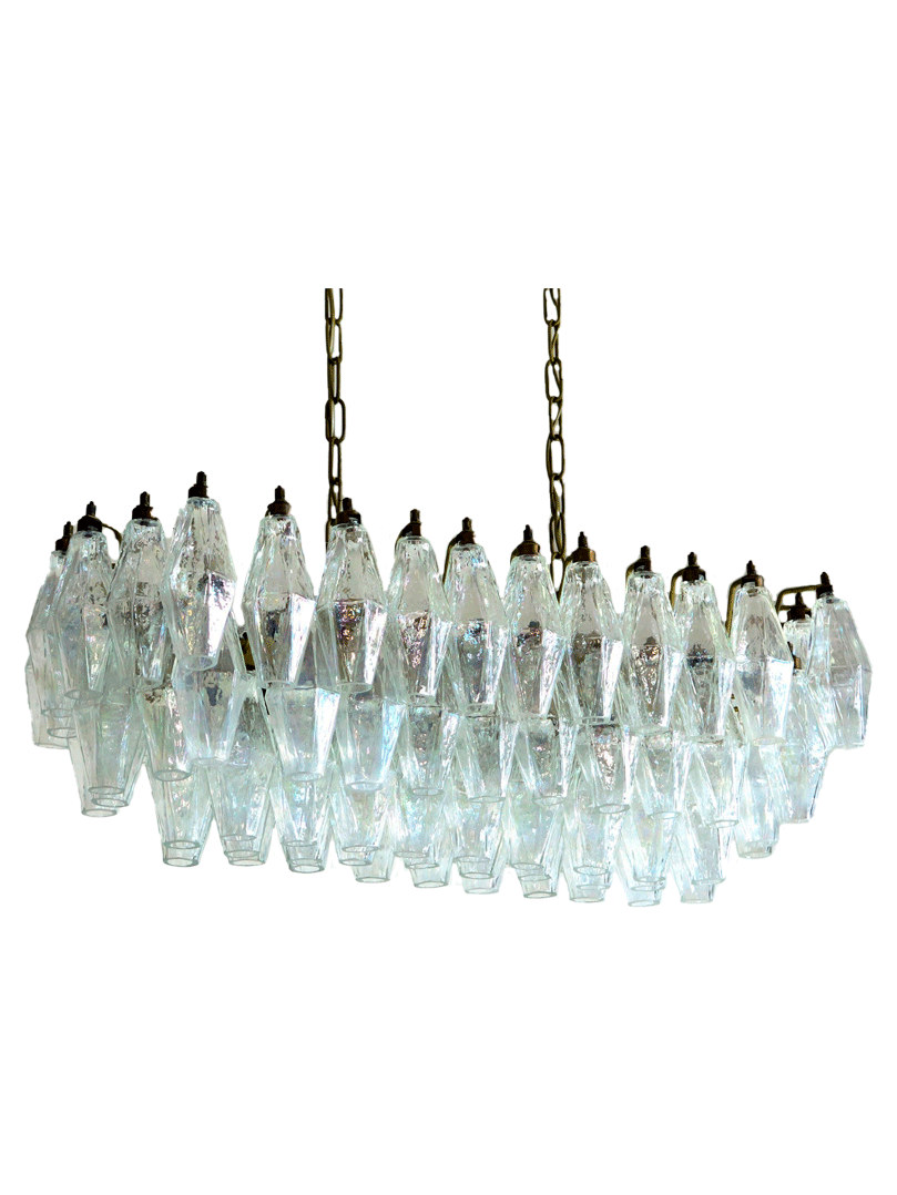 Murano chandelier Poliedri Ø75 - 84 glass