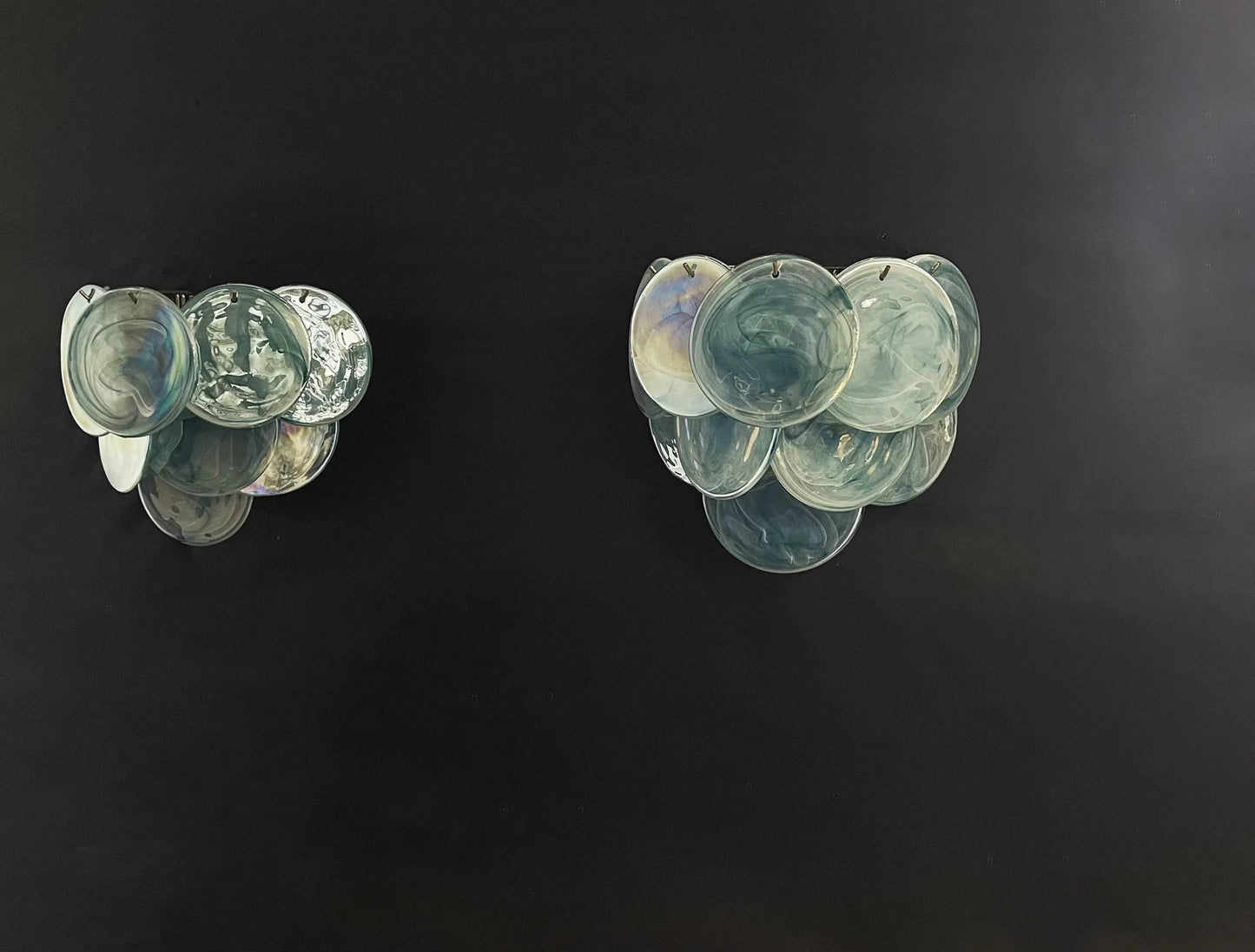 Murano wall lamp Iris Blue