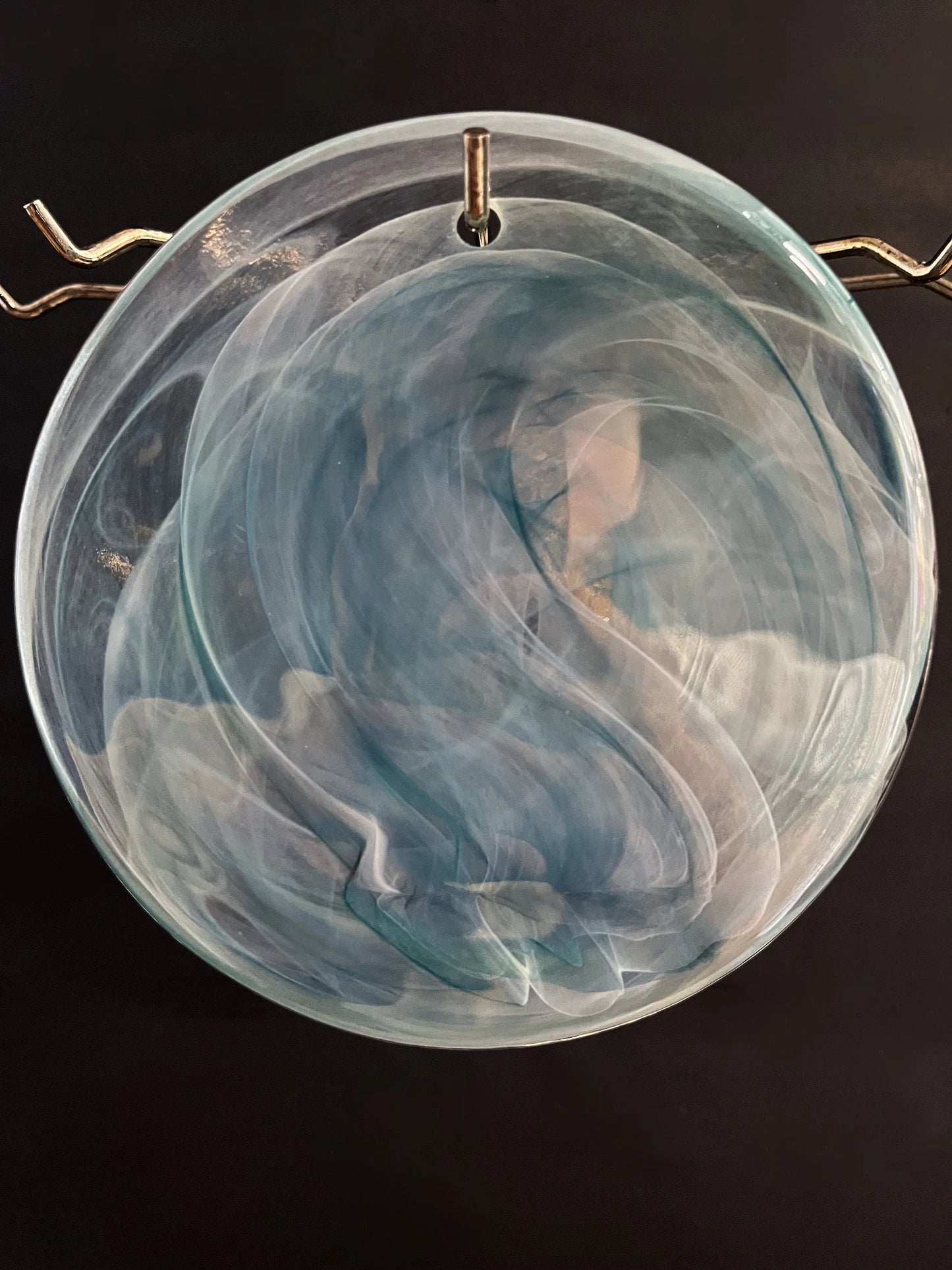 Murano wall lamp Iris Blue