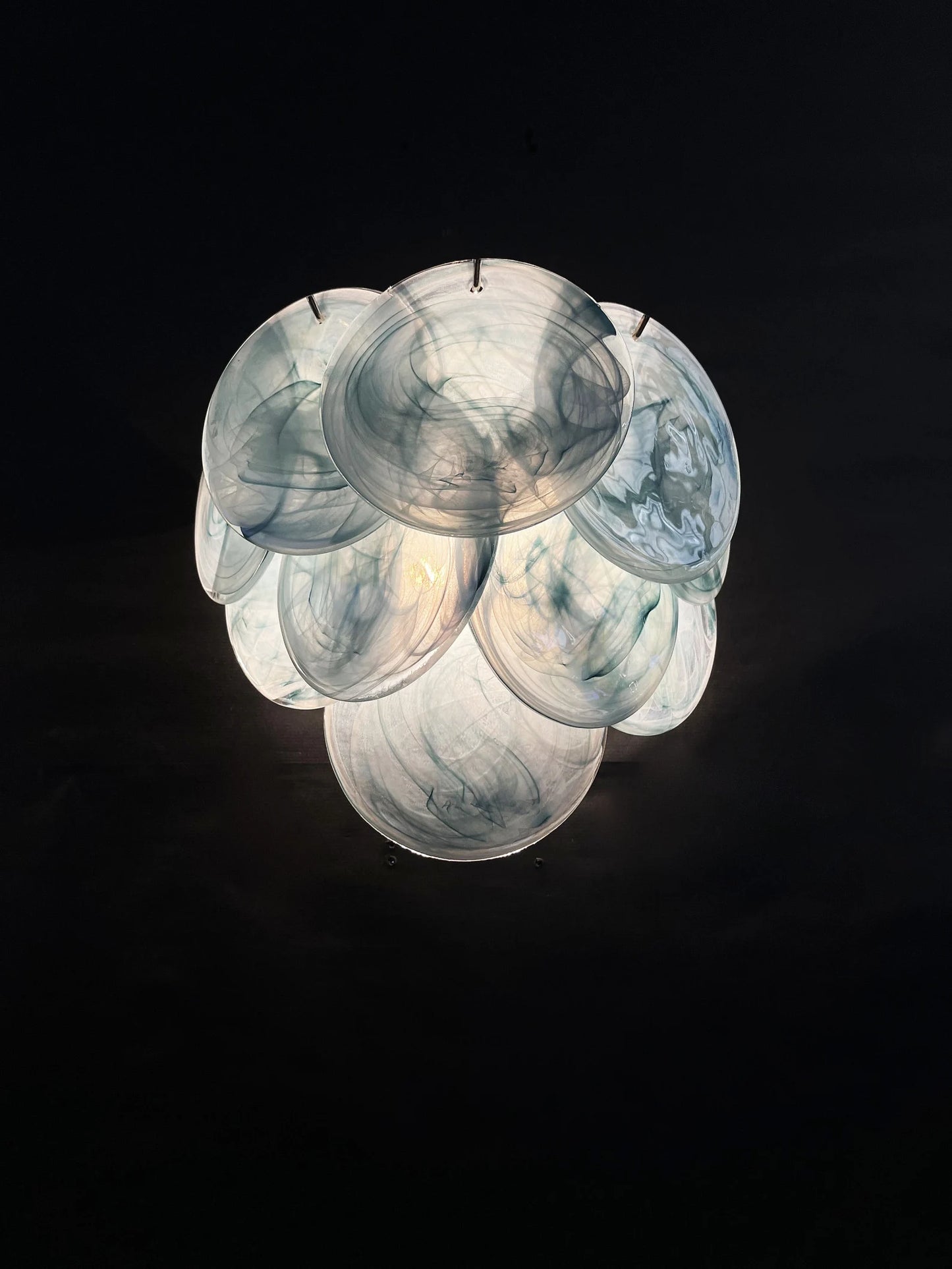 Murano wall lamp Iris Blue