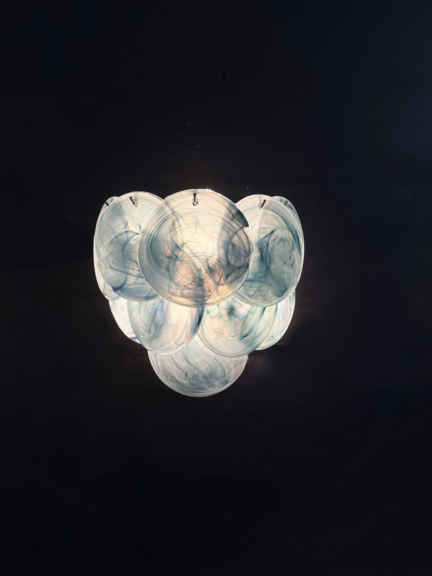 Murano wall lamp Iris Blue