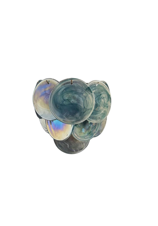 Murano Iris Blue Wall Light