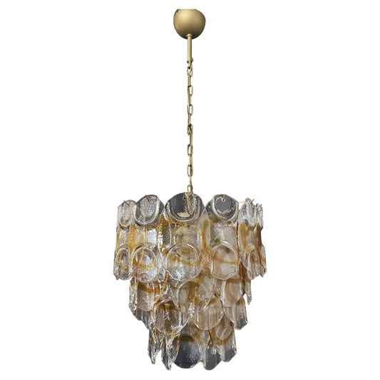 Murano chandelier Mazzega Speciale Ø42 - 41 amber colored glass