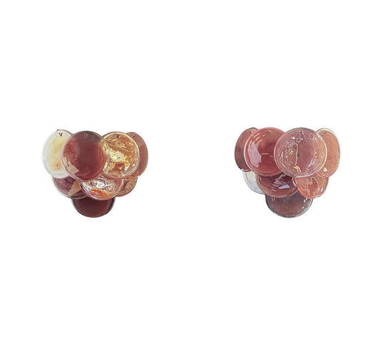 Murano wall lamp Iris Rosa