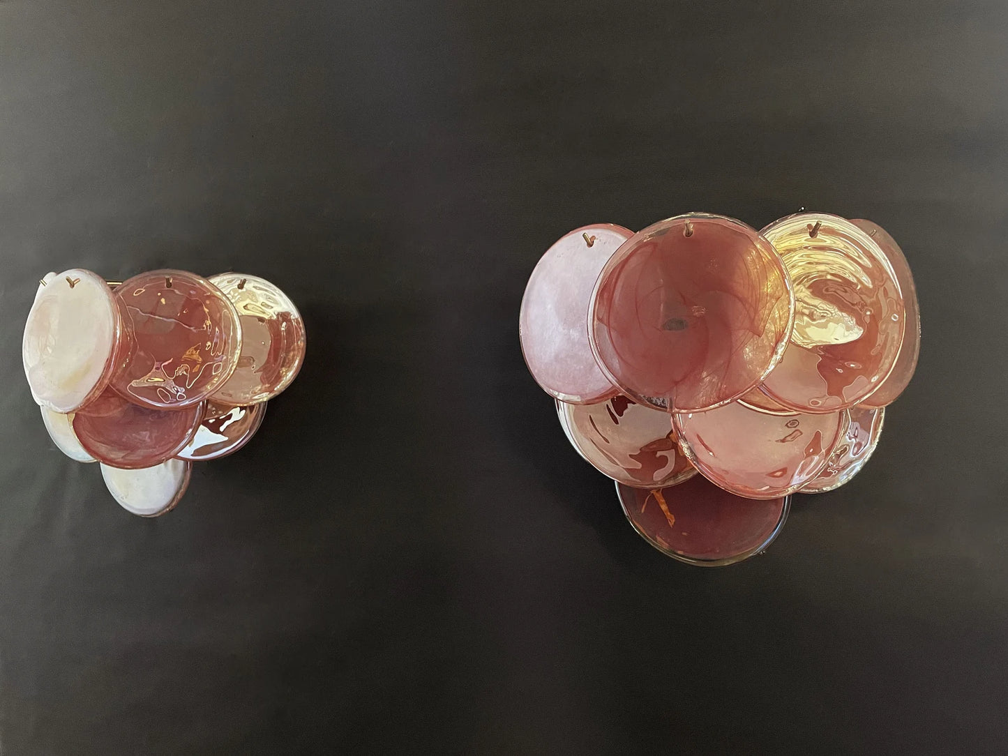 Murano wall lamp Iris Rosa