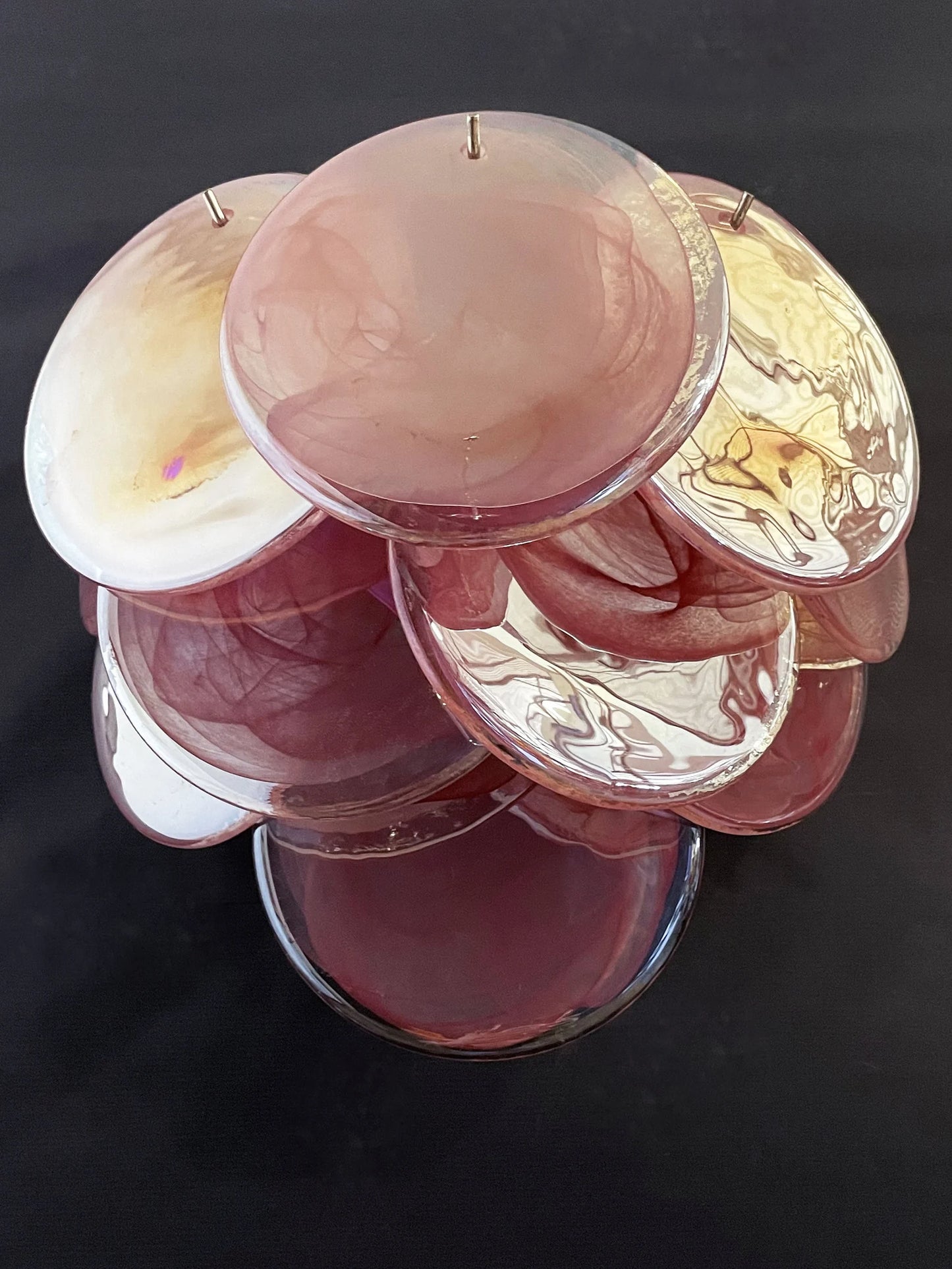 Murano wall lamp Iris Rosa
