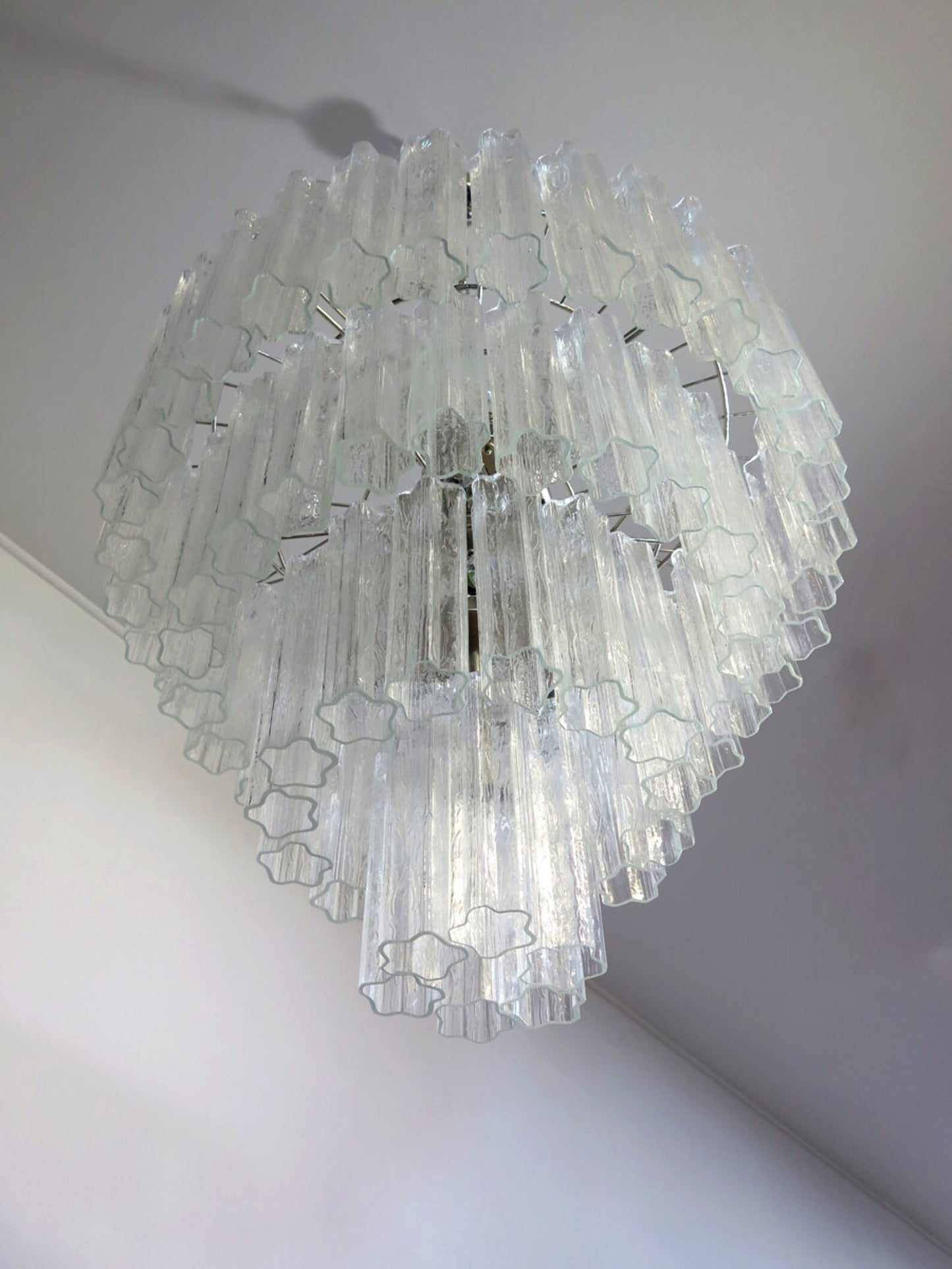 Murano chandelier Tubular Ø85 - 78 glass