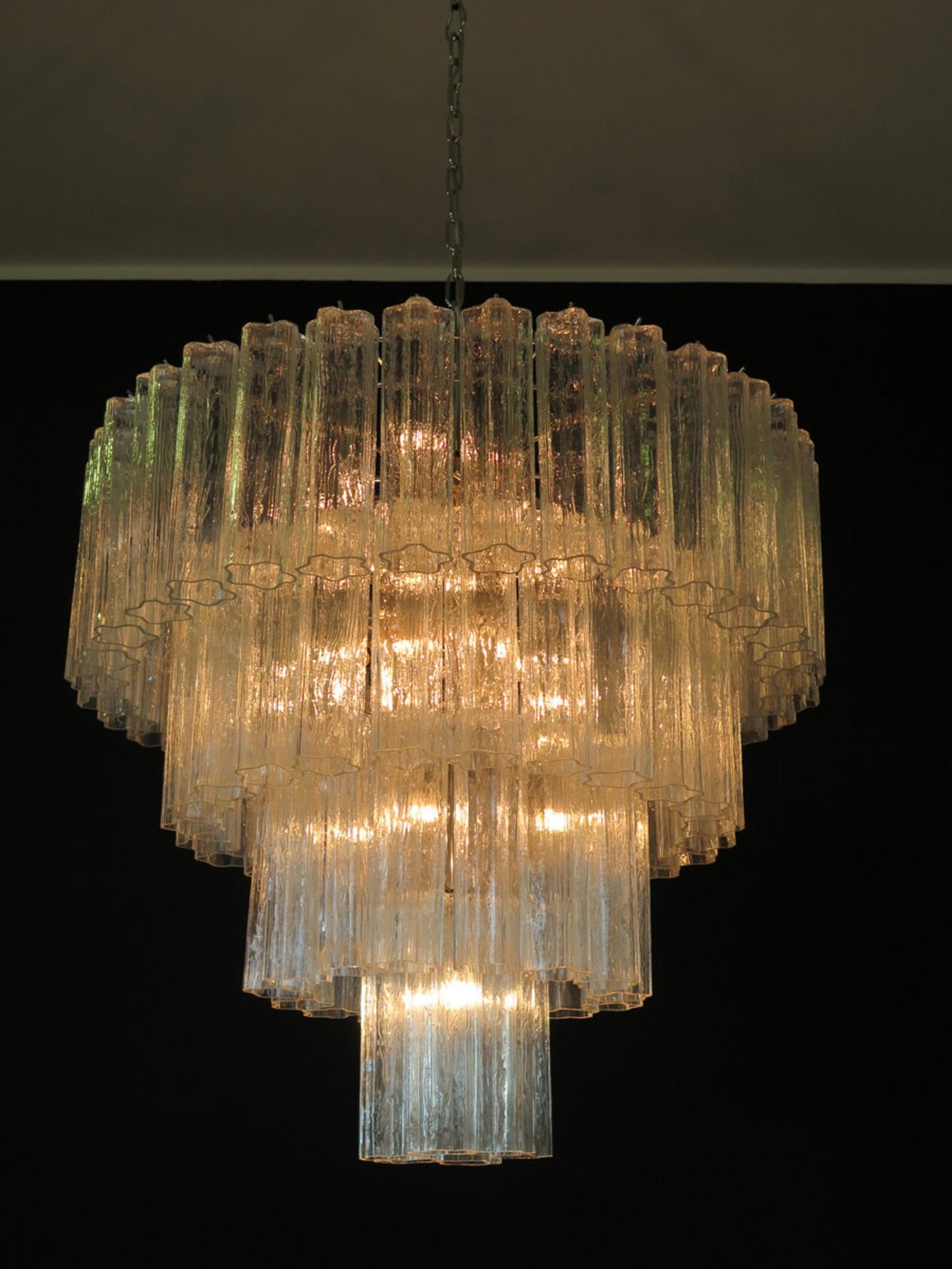 Murano chandelier Tubular Ø85 - 78 glass